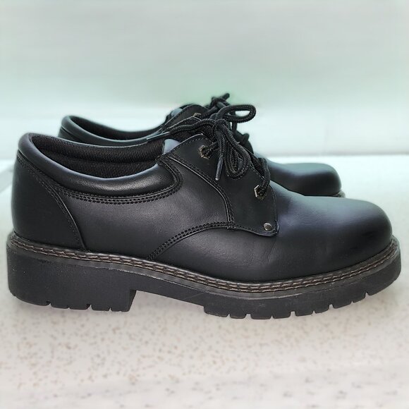 Black Lace up Dress Shoes for Men - Picture 4 of 8